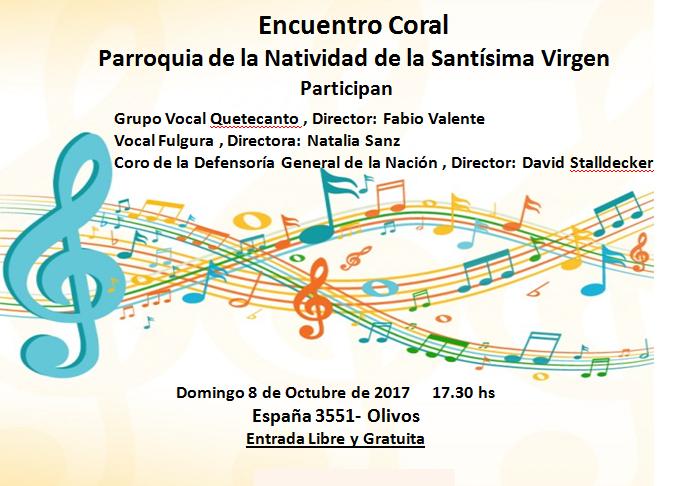 ACTUACIÓN DEL CORO DE LA DGN EN LA PARROQUIA NATIVIDAD DE LA VIRGEN DE OLIVOS 