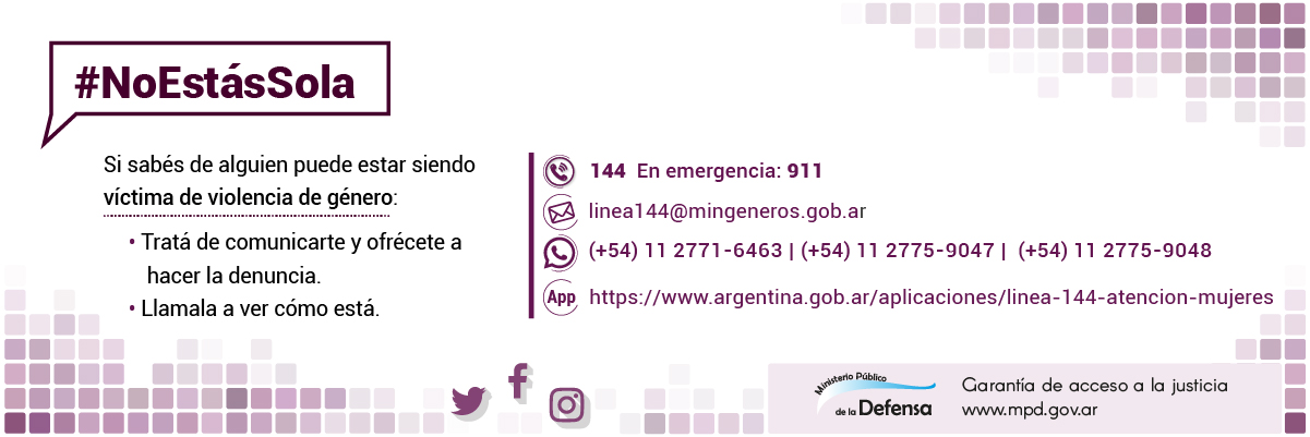Placa 1 CAMPAÑA #NoEstásSola 