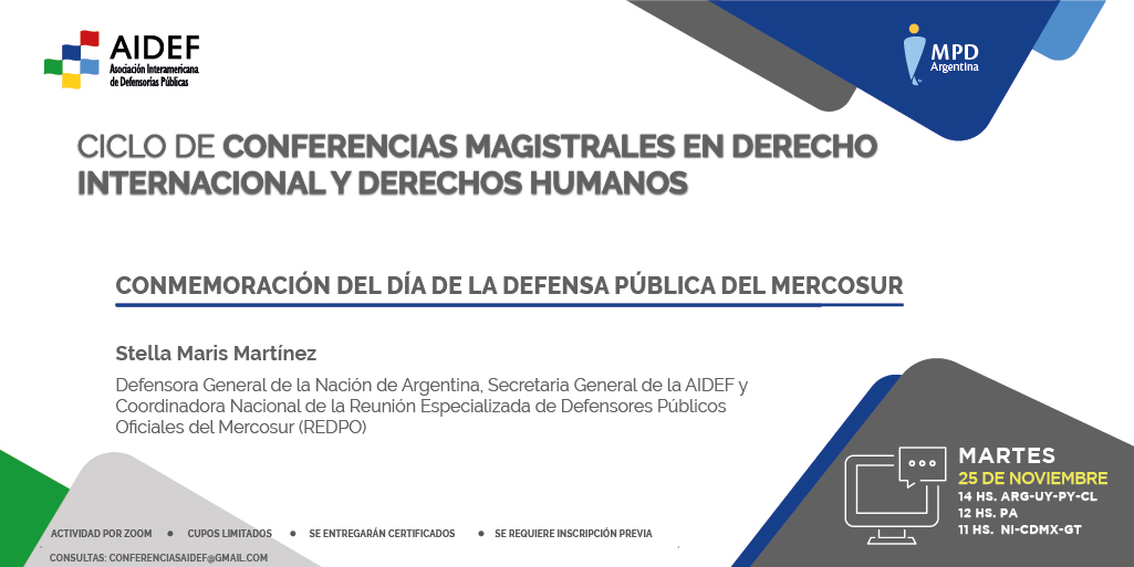 Conmemoración del Día de la Defensa Pública del Mercosur